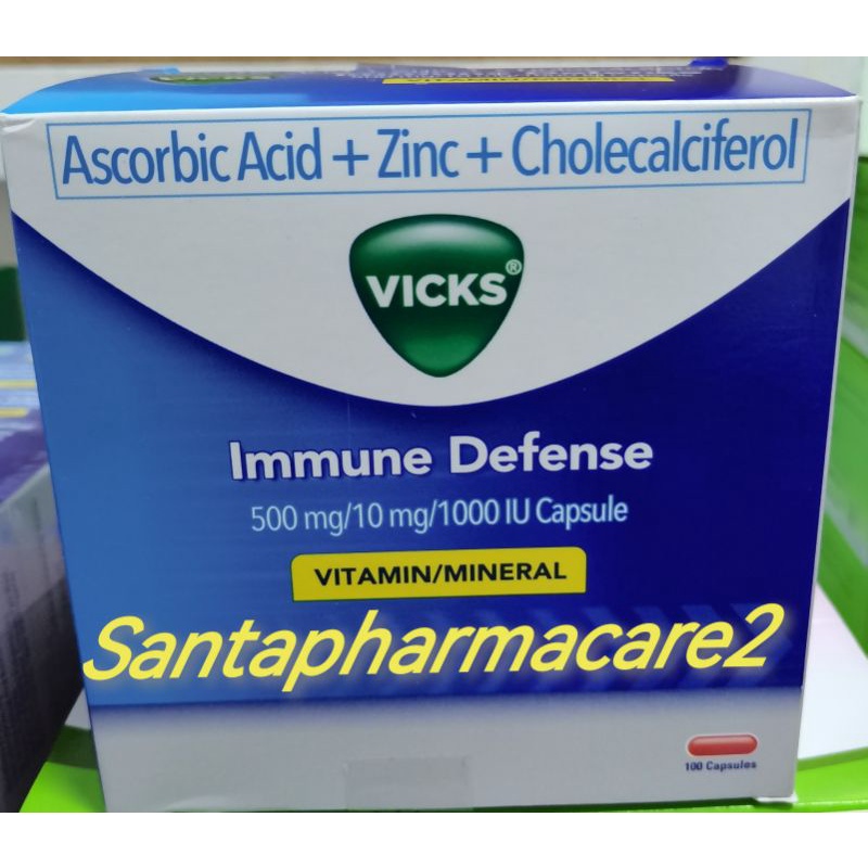 Vicks 3 In 1 IMMUNE Defense 100 capsules Shopee Philippines