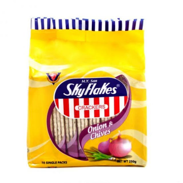 Sky Flakes Crackers Onion and Chives 25g×10pcs Shopee Philippines