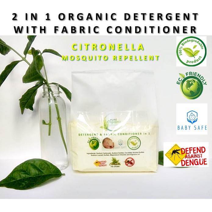 Detergent and Fabric Conditioner Citronella by Pure Organic Baby Safe
