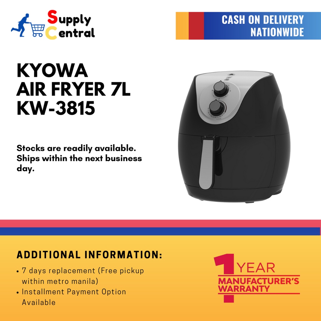 Kyowa Air Fryer 7L KW3815 (Supply Central) Shopee Philippines