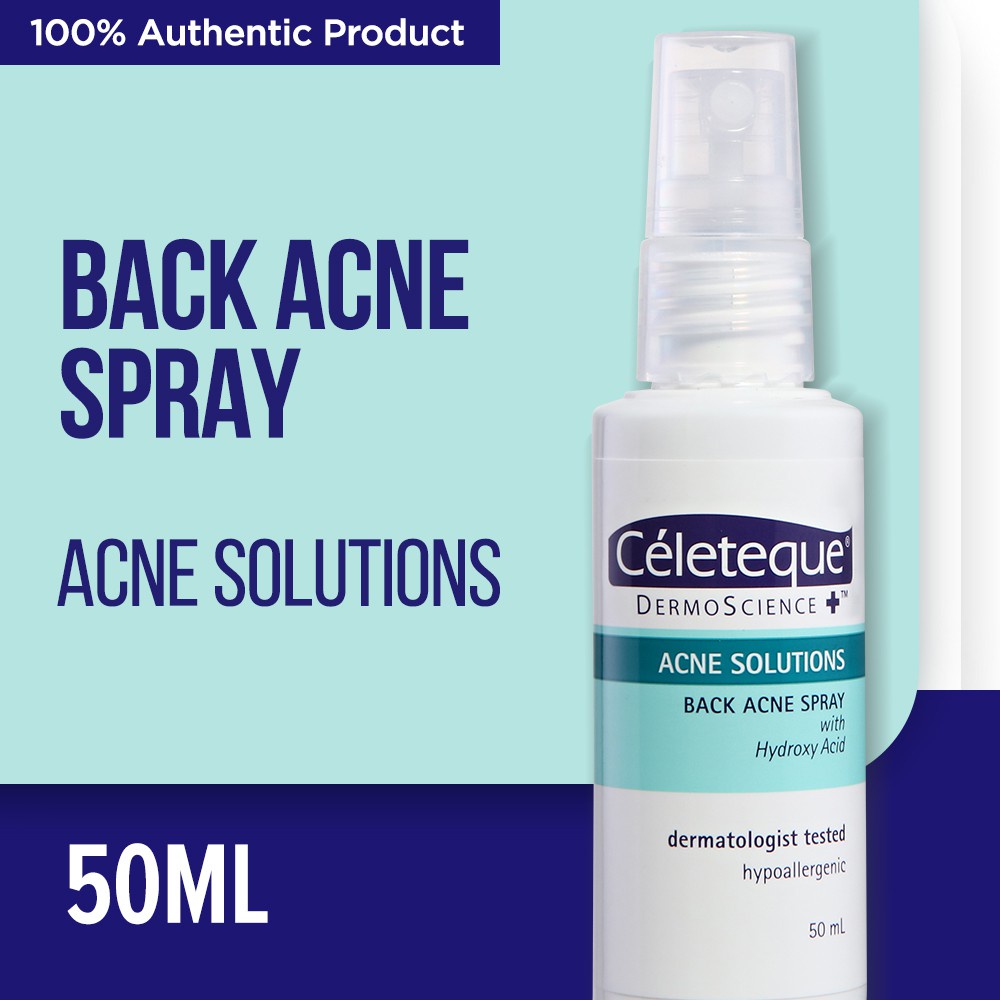 Céleteque Acne Solutions Back Acne Spray 50mL Shopee Philippines
