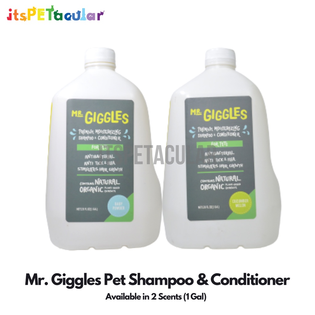Mr. Giggles Pet Shampoo & Conditioner for Dog and Cat (1 Gallon
