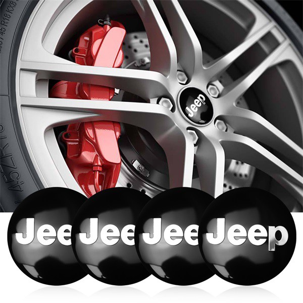 Jeep car wheel logo 4PCS wheel hub stickers wheel hub logo tire center stickers Shopee Philippines