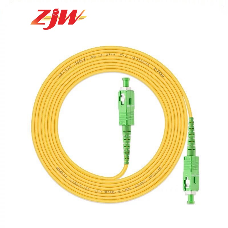 ZJW 3m/ 5m/ 10m SC/APCSC/APC Simplex Singlemode Fiber Optic Cable