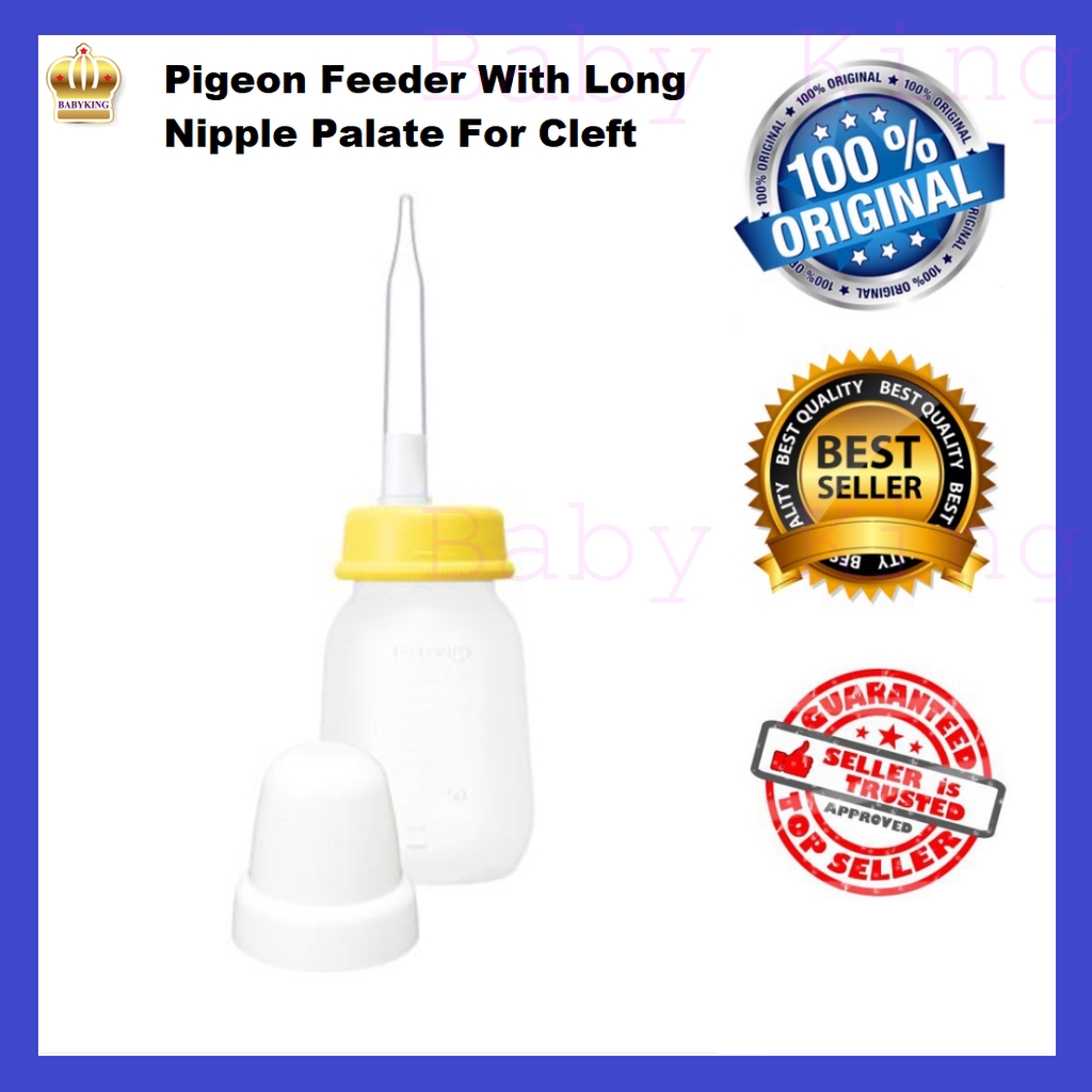 Original Pigeon Feeder With Long Silicone Nipple For Cleft Palate