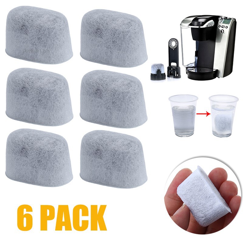 6 Pack Charcoal Water Filters For Breville Espresso & Coffee Makers