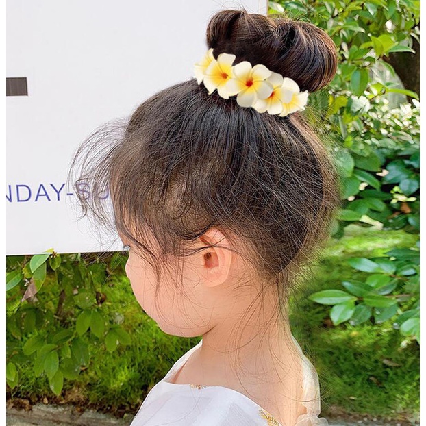 2022 NEW 11 colors Wedding Plumeria Flower Wreath Headband Magic Hair