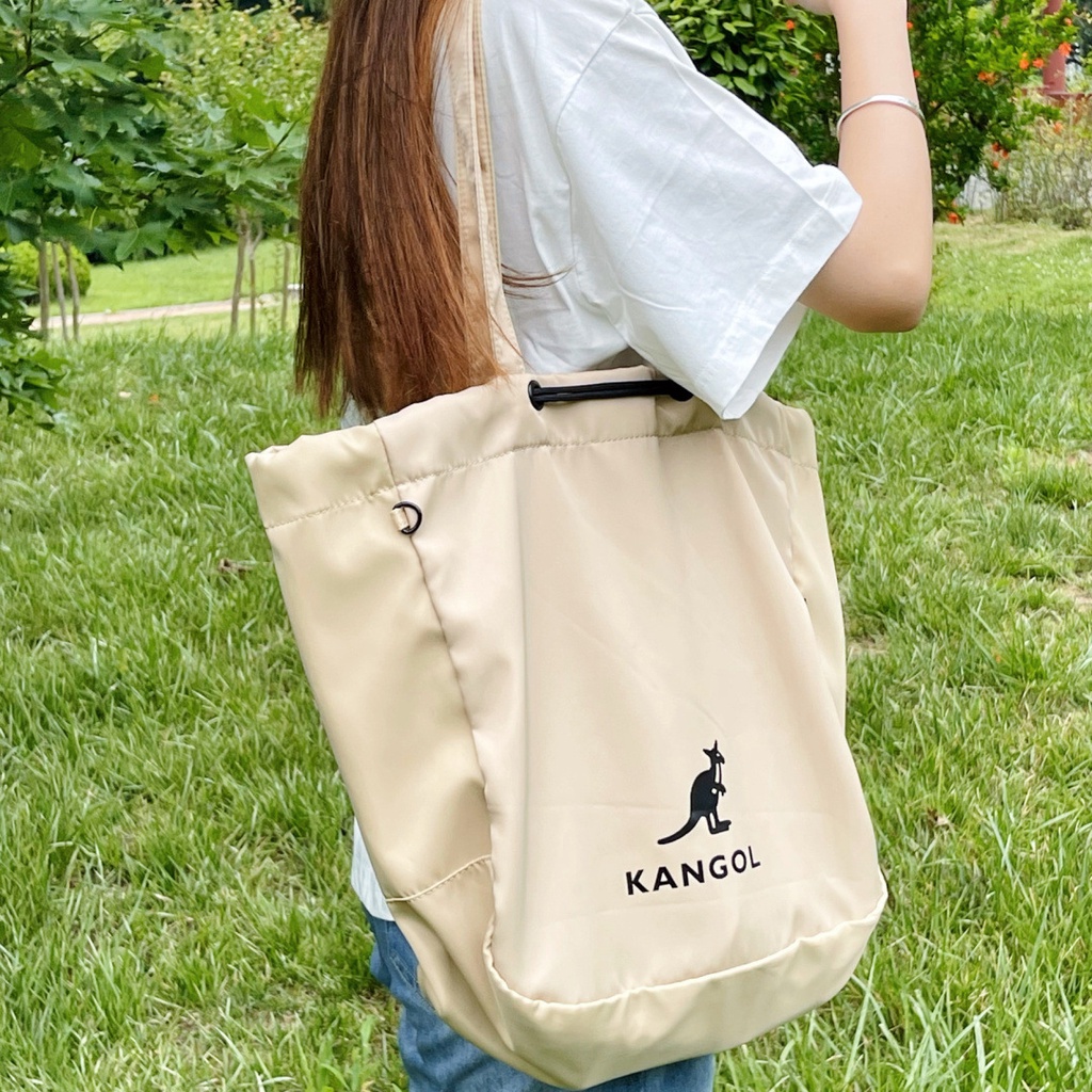 Korean KANGOL Tote Bag Shoulder Schoolbag Womens Commute Handbags