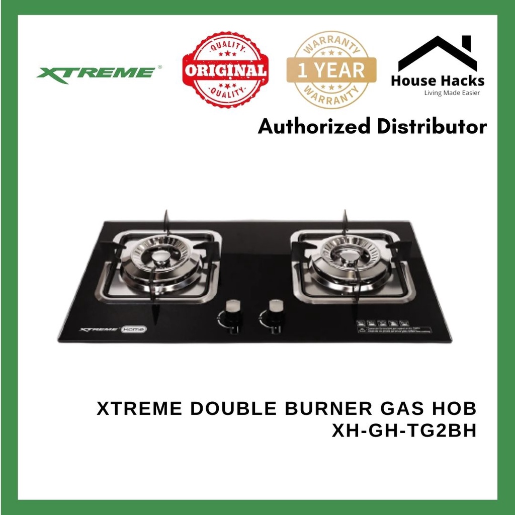 Xtreme Double Burner gas Hob XHGHTG2BH (House Hacks) Shopee Philippines