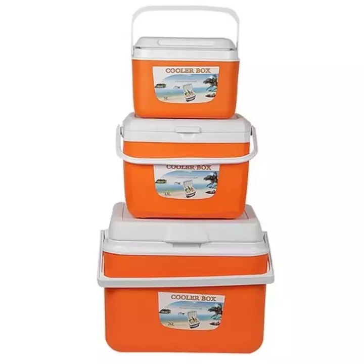 3pcs/Set Cool Boxes Portable Plastic Cooler Box, Camping Ice Chest