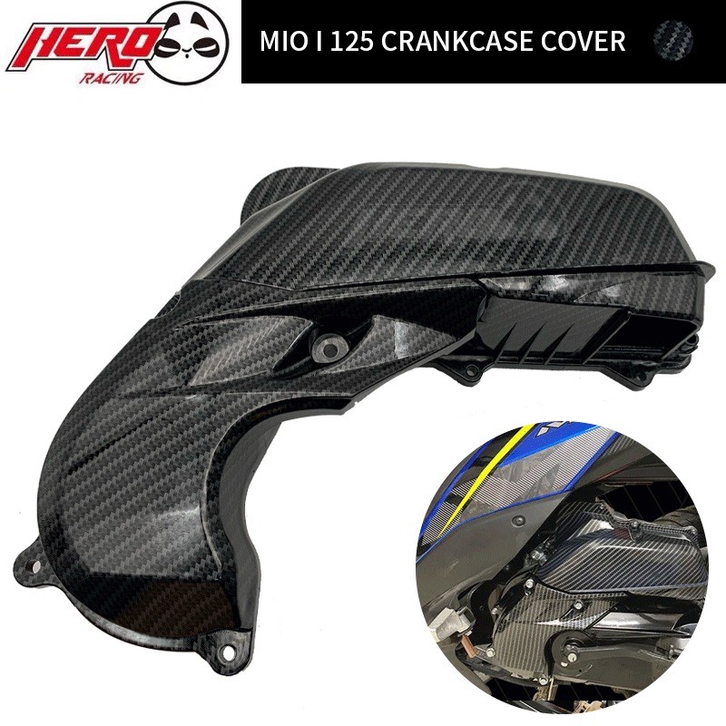MIO i 125 Air Filter Cover Crankcase Cover SET Carbon / Transparent Made IN Thailand Shopee