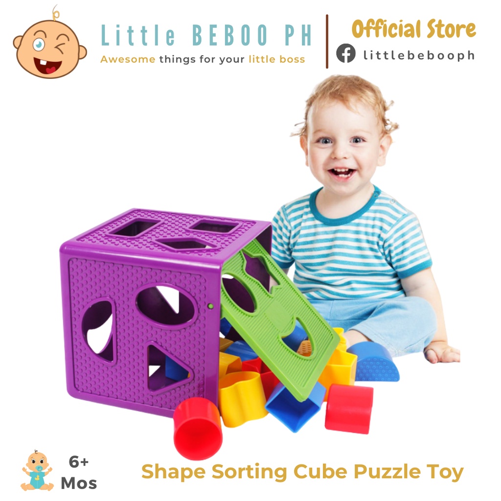 Plastic Shape Sorting Cube Puzzle Toy Early educational Montessori