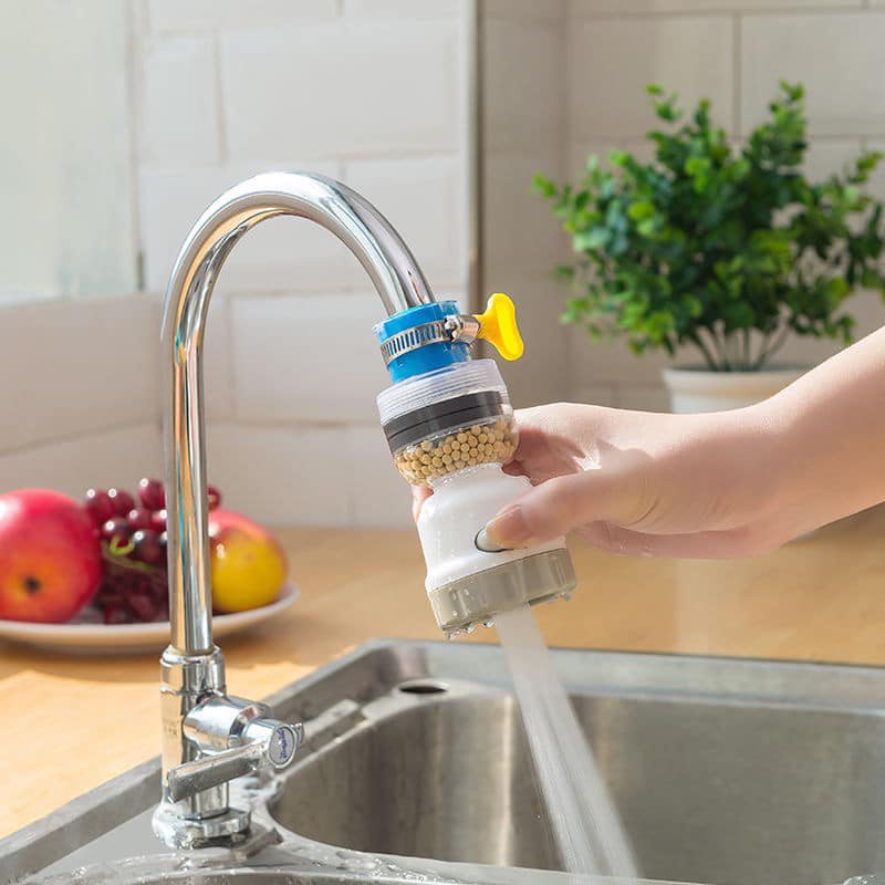 360 Degree Rotary Swivel Faucet Nozzle Antisplash Water Filter Adapter