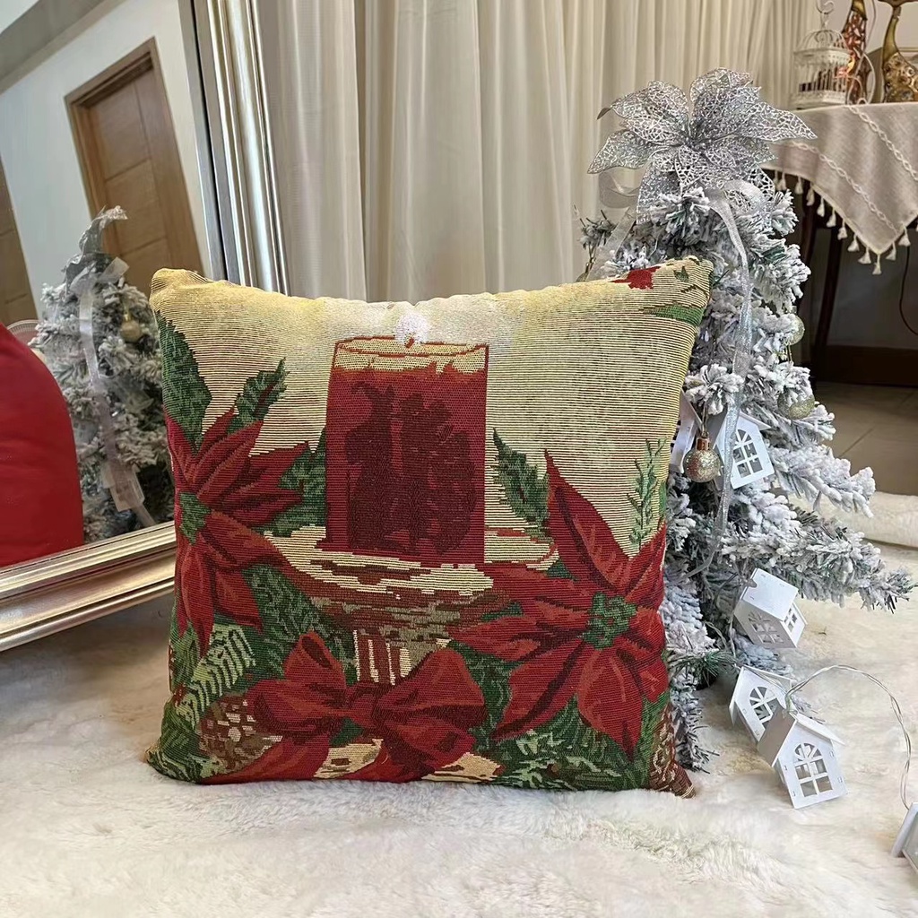 Christmas pillowcase Christmas pillowcase cushion cover decoration home