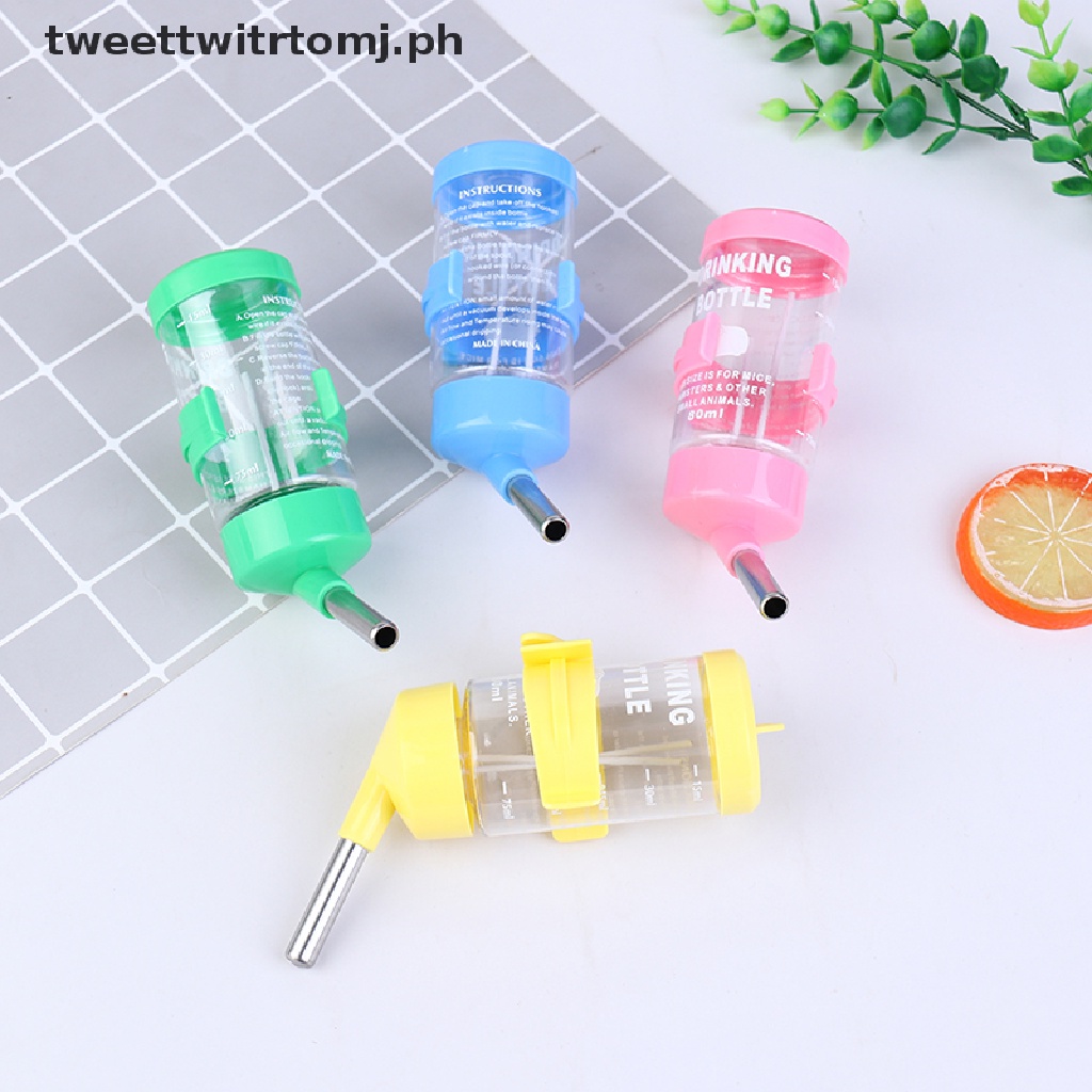 TRTOMJ Plastic Hamster Drinker Water Bottle Dispenser Feeder Hanging