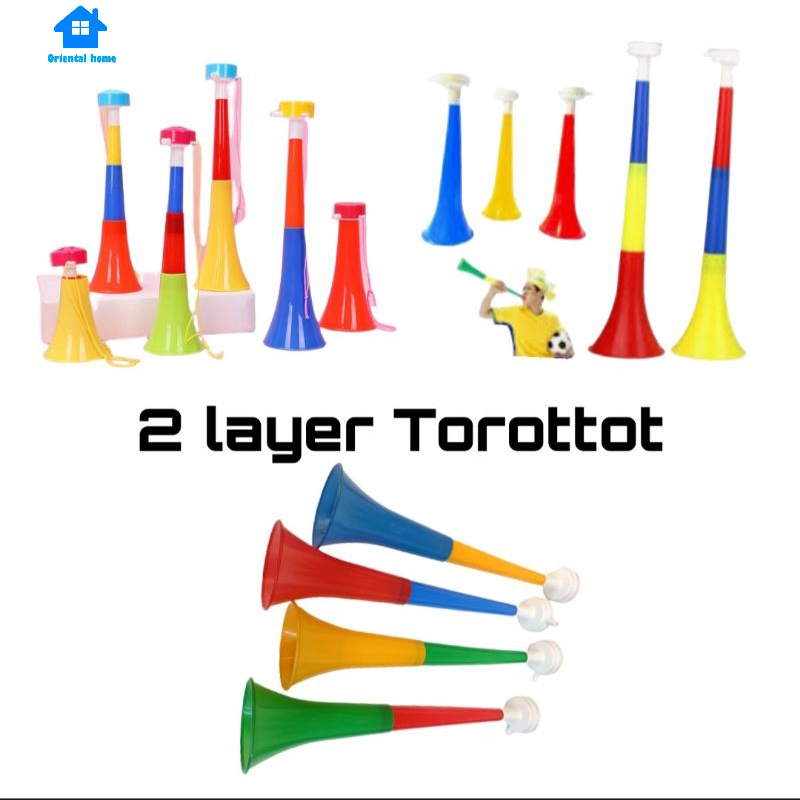 2 Layer Loud Plastic Trumpet Horn Torotot Music Toy Kids Noise Maker