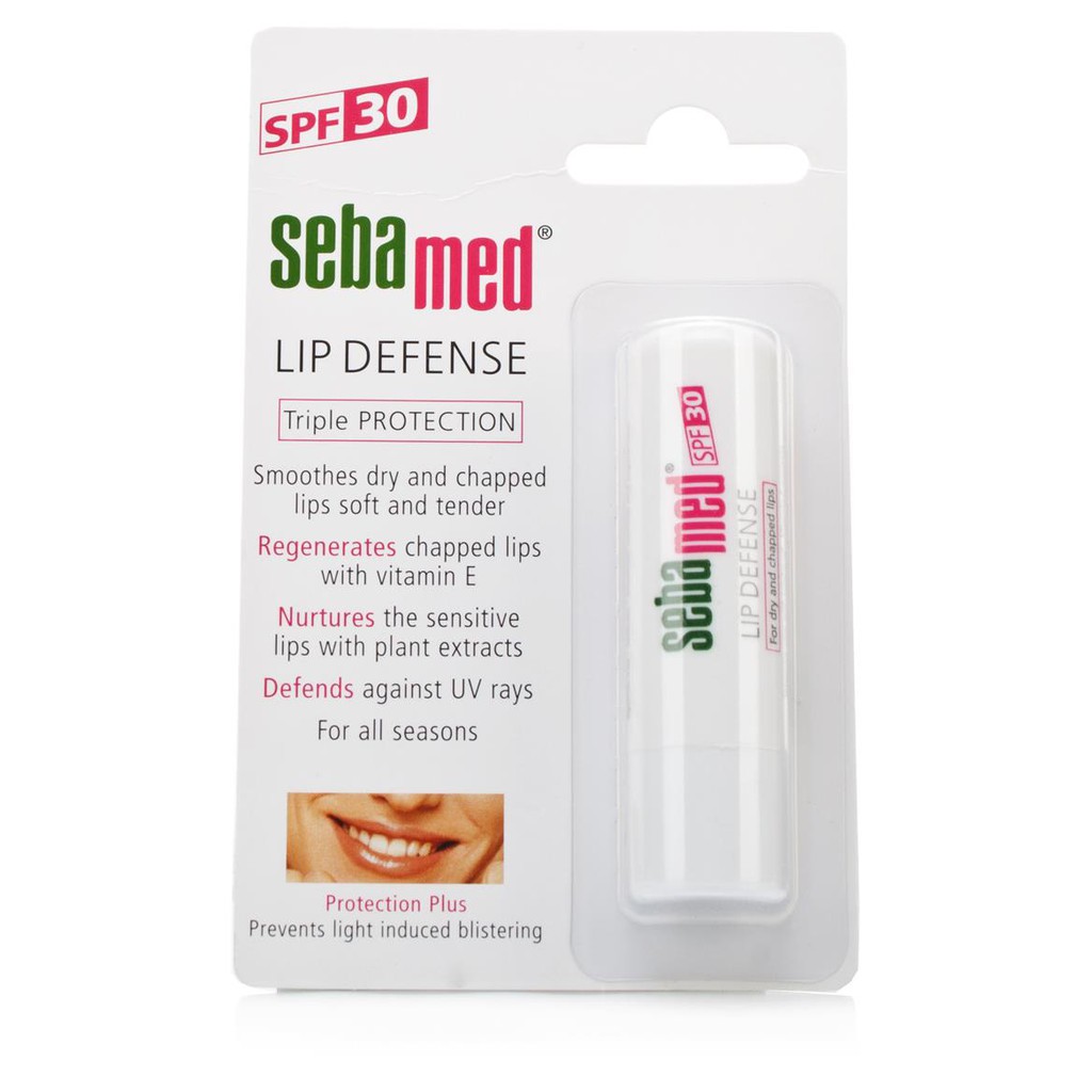 Sebamed Lip Balm Lip Defence Triple Protection SPF30 (4.8g) Shopee