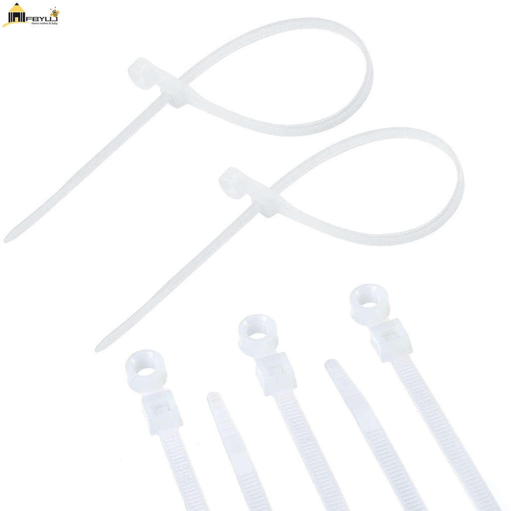 Screw Hole Cable Ties Multipurpose SelfLocking Plastic Nylon Cable Tie