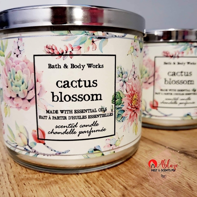 Cactus Blossom 3 Wick Candle By Bath & Body Works Shopee Philippines