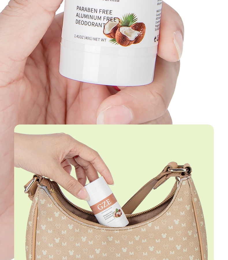 GZE Coconut Underarm Antiperspirant Deodorant Stick Reduce Excessive