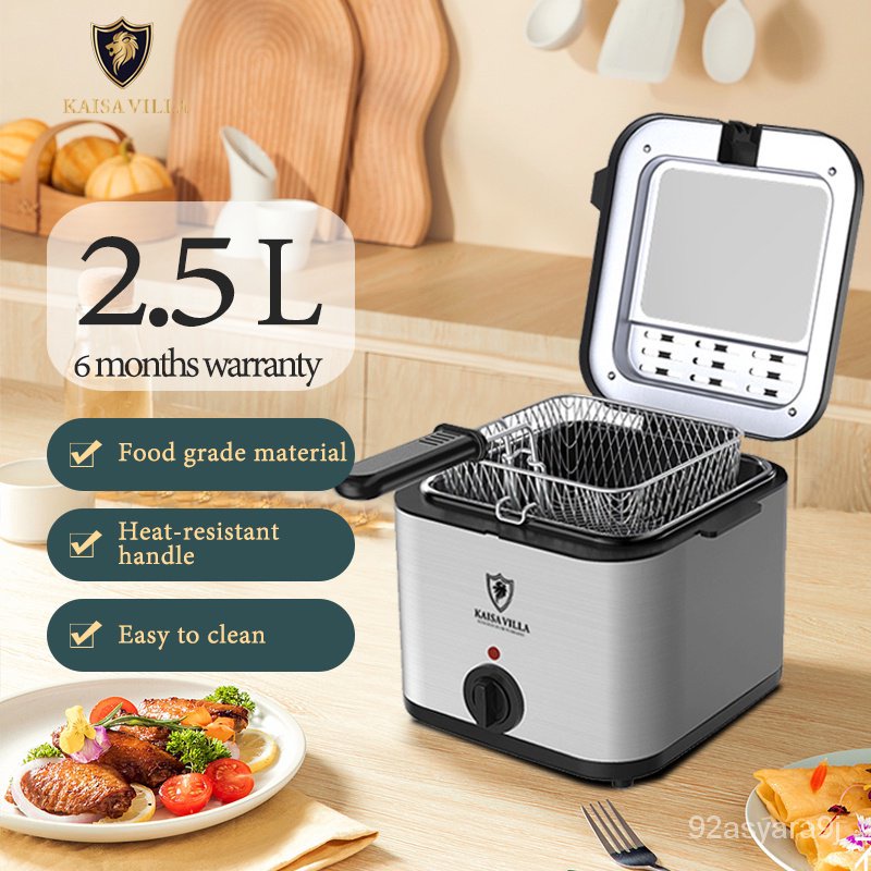 Kaisa Villa deep fryer 2.5L electric deep fryer cooker home appliances