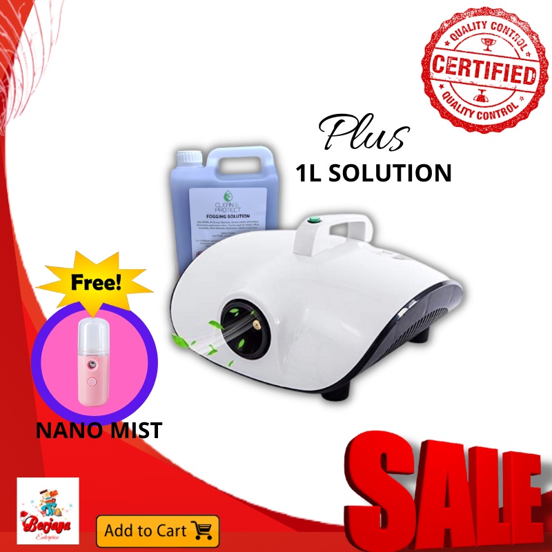 EB Bundle Fog Machine with 1 Liters of Solution/ Fog Machine/ Fog