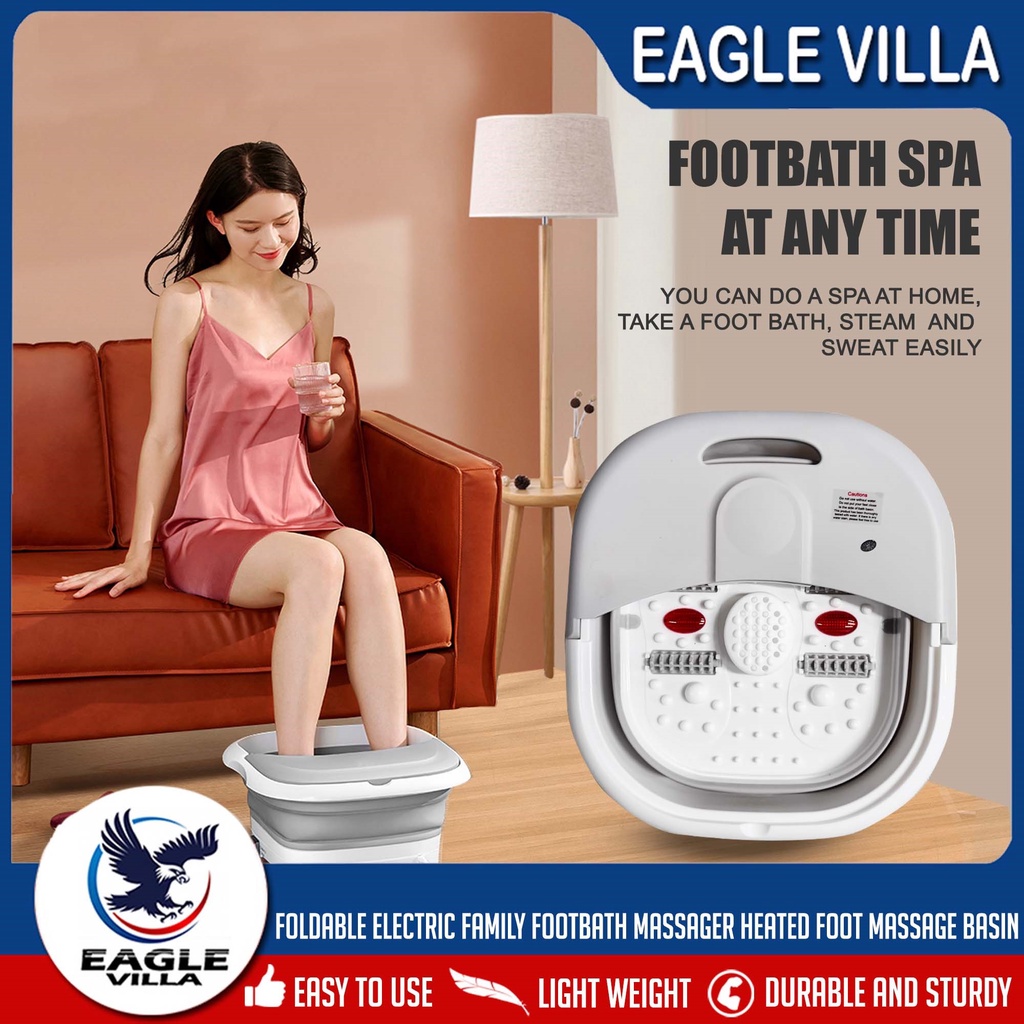 Eagle Villa home Folding Foot Bath Tub Electric Heating Thermostatic