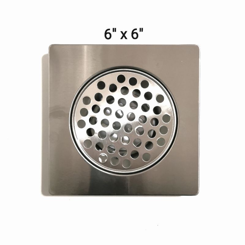 6"x6" 4"x4" Stainless Floor Strainer 6x6 Floor Drain 4x4 6x6 Shopee Philippines