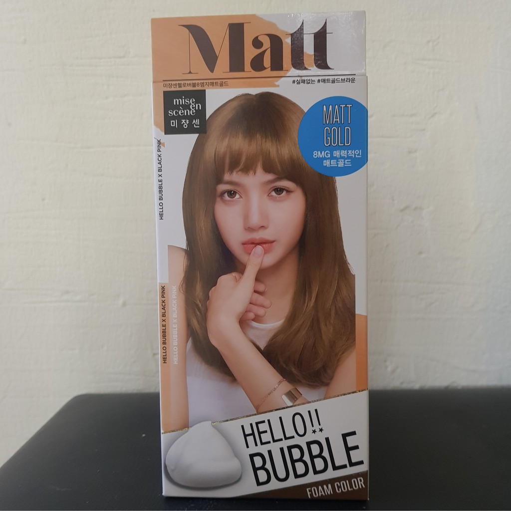Mise EN SCENE HELLO BUBBLE HAIR COLOR Korean DUSTY ASH KHAKI MATT