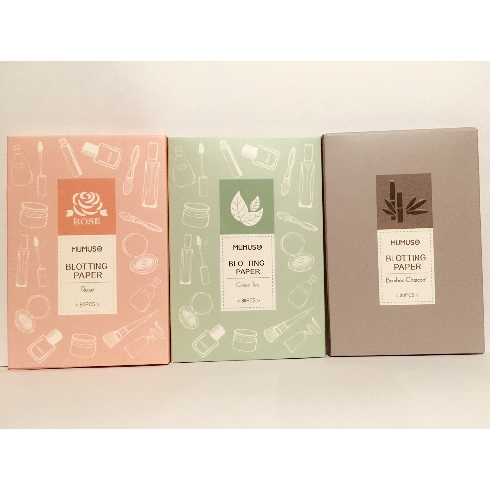 Authentic Mumuso Oil Facial Makeup Blotting Paper Shopee Philippines