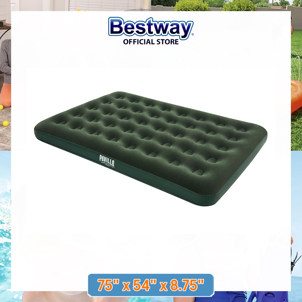 Bestway Flocked Air Bed (Double) Shopee Philippines