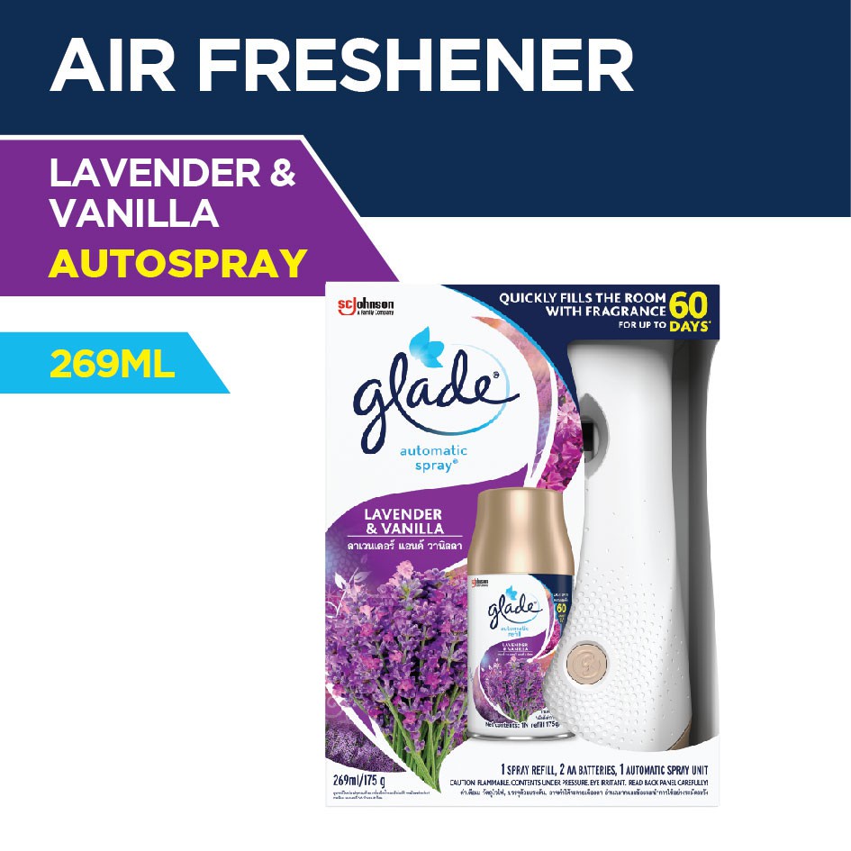 Glade Automatic Primary Lavender & Vanilla 269ml Shopee Philippines