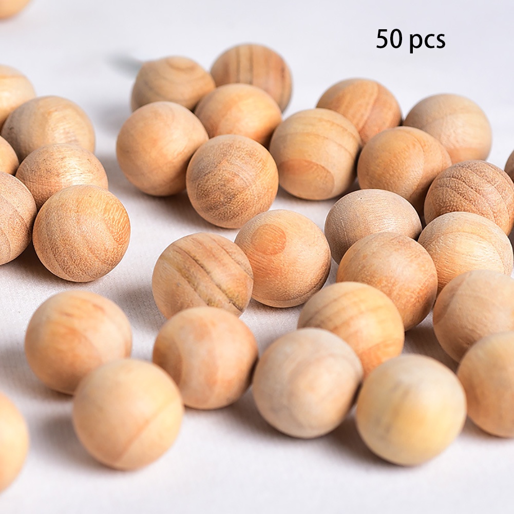 50pcs Fragrant Insect Repellent Moth Balls Prevent Mildew Wood Camphor