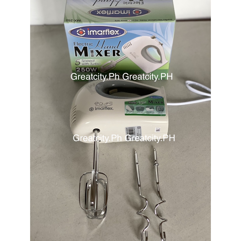 Imarflex Electric Hand Mixer IMX250 White Shopee Philippines