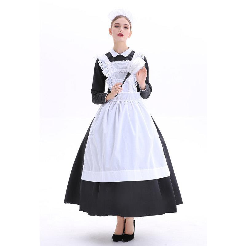 LOVECOS Large Size Medieval Maid Costume British Style European