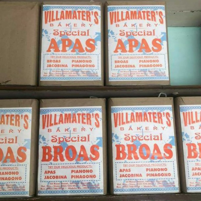 Broas Apas Biscuit in Large Can Villamater's Bakery Sariaya Quezon