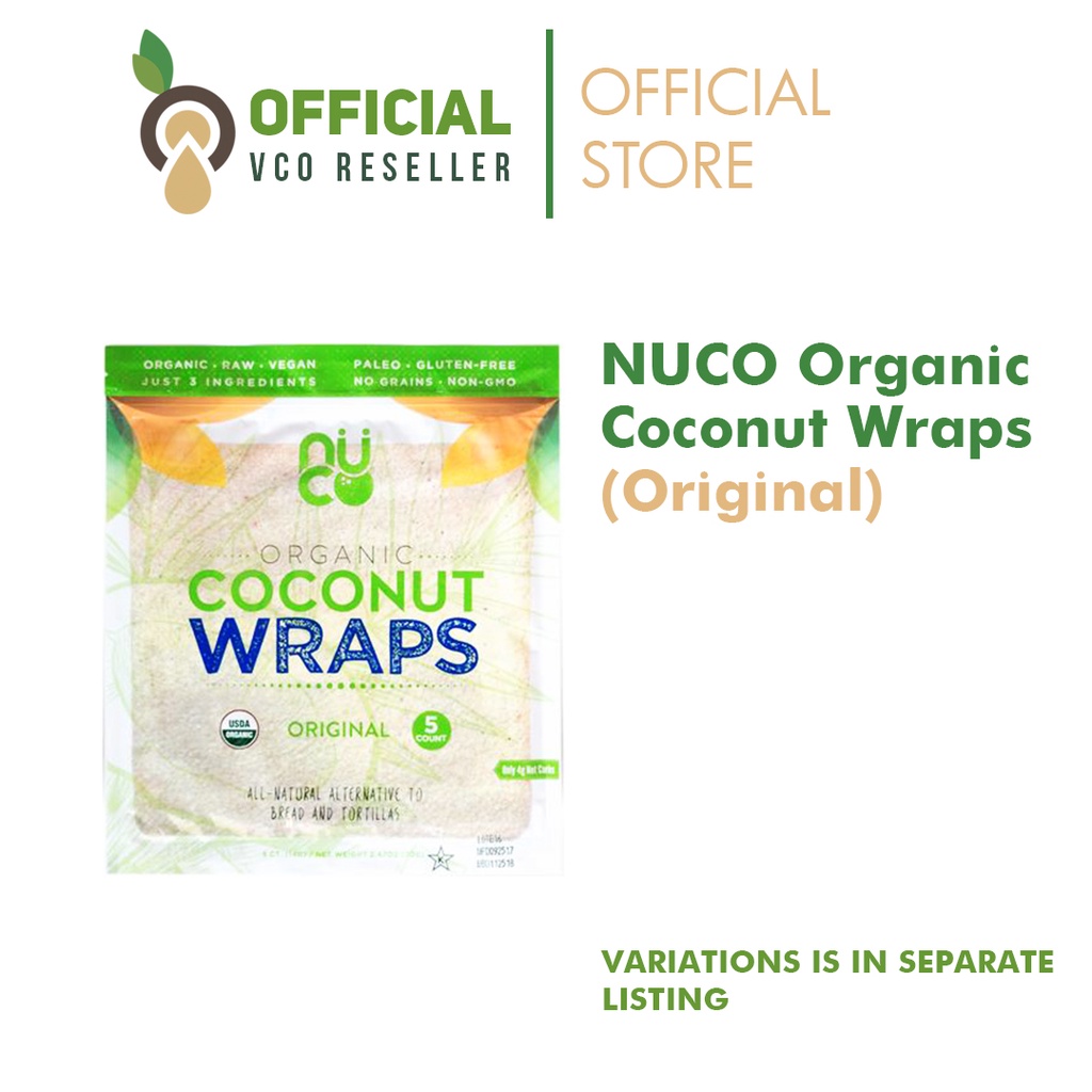 NUCO Organic Coconut Wraps (Original) Shopee Philippines
