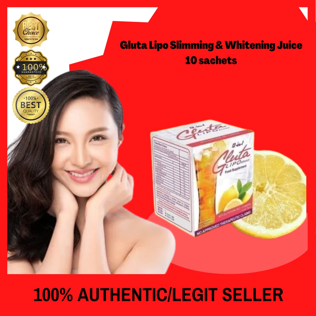 Old Formula Gluta Lipo Slimming & Whitening Juice 10 sachets Shopee