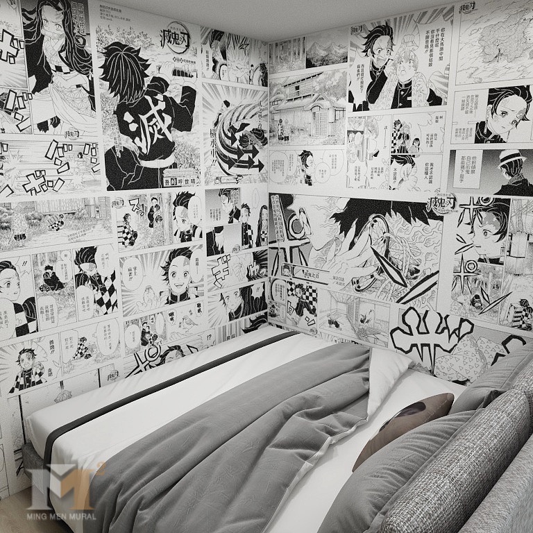 Japanese manga wall stickers cartoon wall poster one piece anime wall