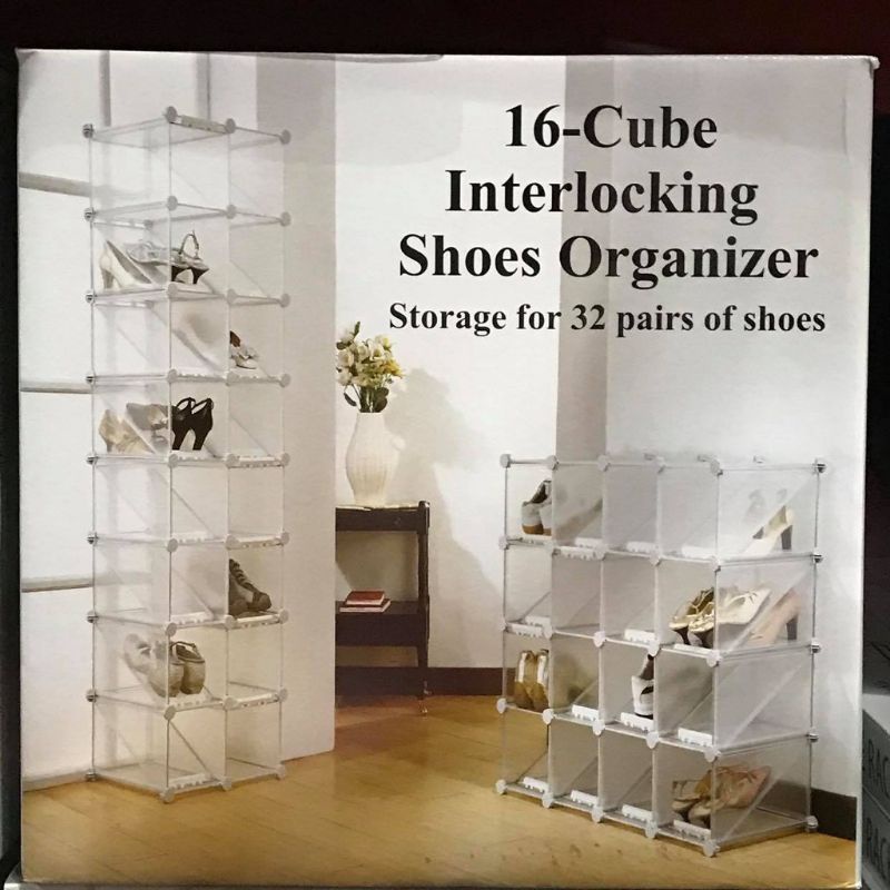 16CUBE INTERLOCKING SHOE ORGANIZER Shopee Philippines