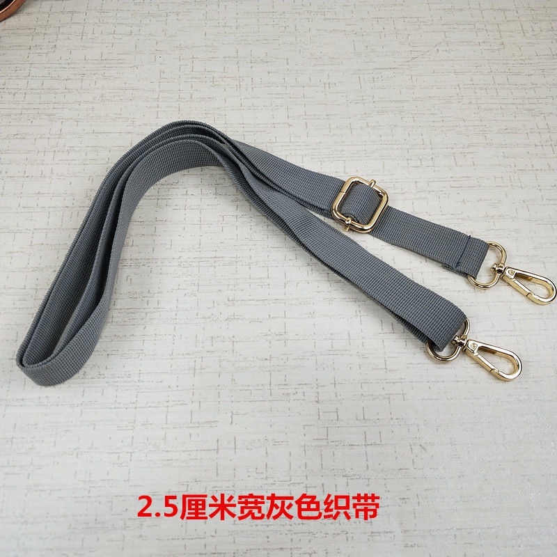 Sling Bag Strap Contrast Color Solid Color Nylon Ribbon Bag Accessories