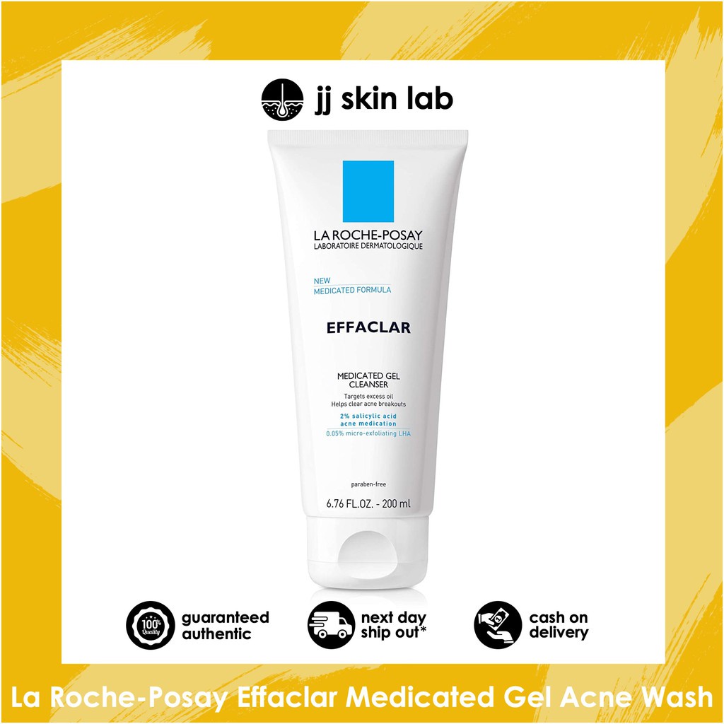 La RochePosay Effaclar Medicated Gel Acne Face Wash (200Ml) Shopee