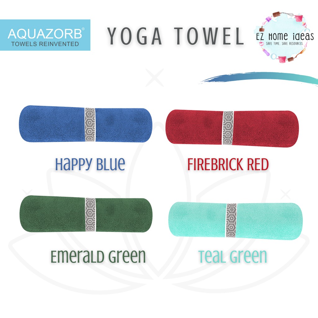 AQUAZORB Yoga Towel 176 x 67 cm. Perfect size for your mat. Absorbs