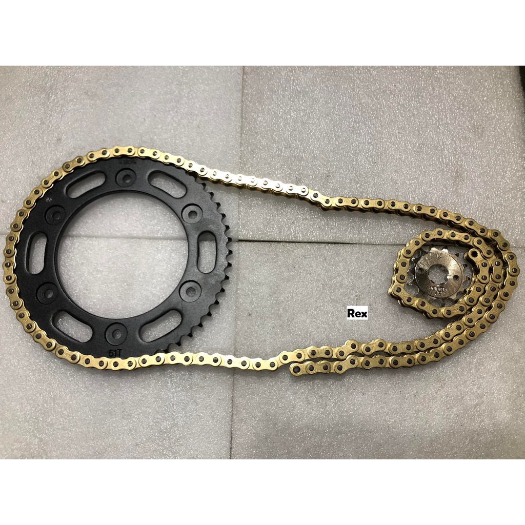 CRF150 XR150 Sprocket Set with GOLD Chain Shopee Philippines