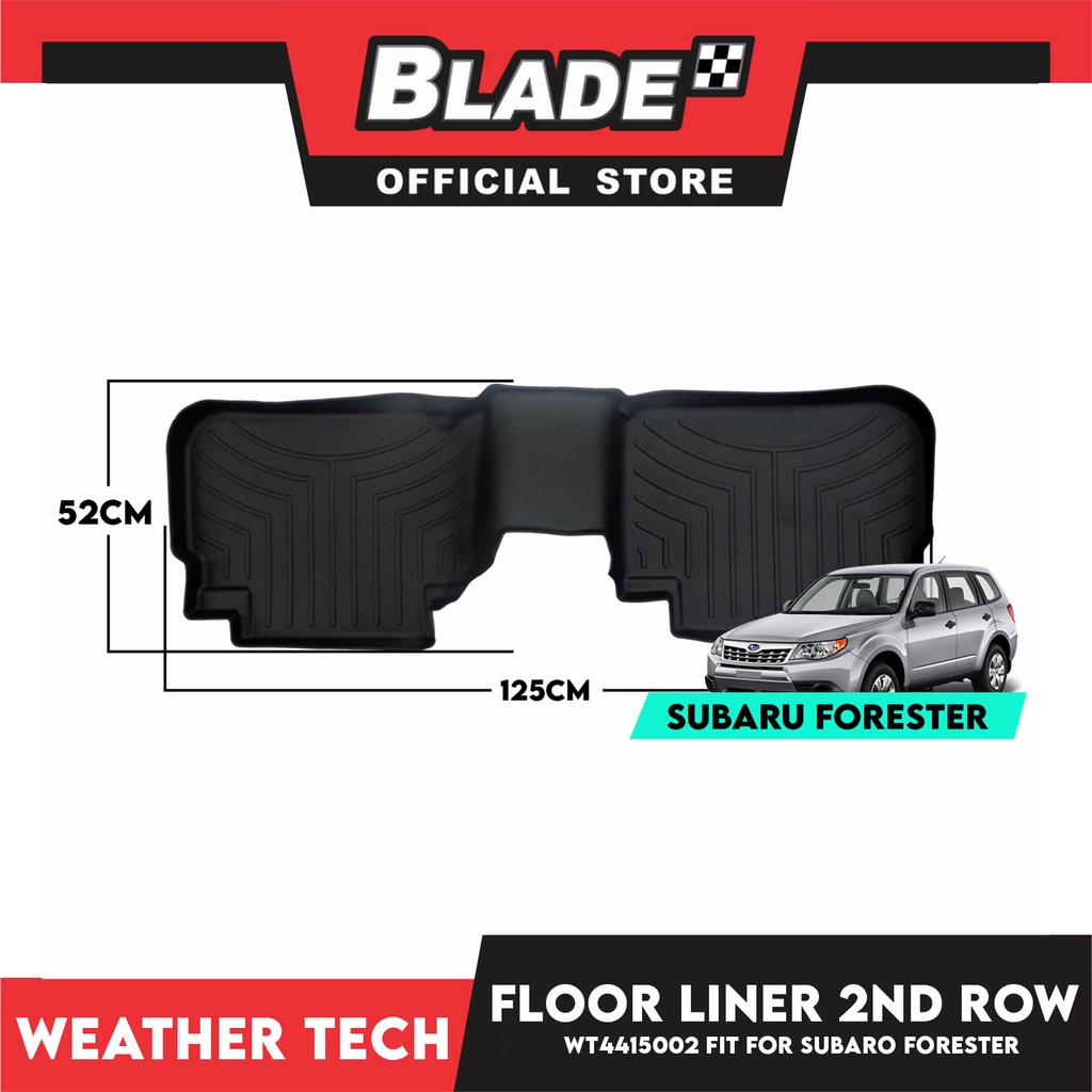 WeatherTech Floor Liner WT4415002 2nd Row (Black) Fit for Subaru