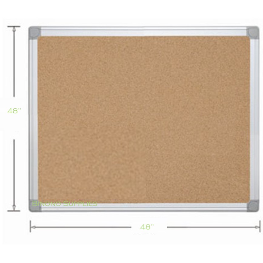 Corkboard Bulletin Board with Aluminum Frame 4x4 feet Shopee Philippines