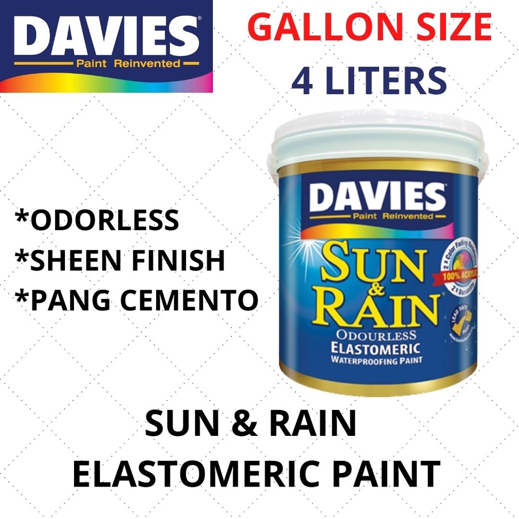 Davies Gallon Sun And Rain Elastomeric Paint Cement Red Pink Brown