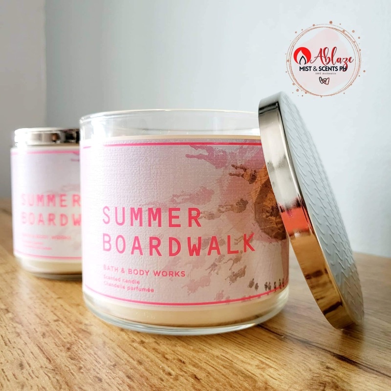 Summer Boardwalk 3 Wick Candle by Bath & Body Works Shopee Philippines