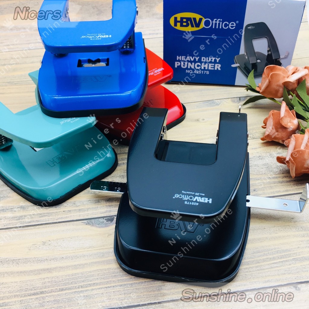 Two Hole Puncher HBW Heavy duty puncher Ticket Puncher #42517S | Shopee