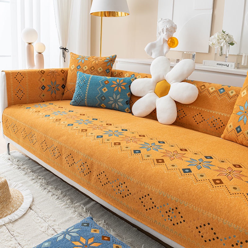 universal fabric sofa cover set for 3seater American nonslip backrest